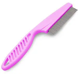 Dandruff Comb for Men and Women, Stainless Steel Grooming Comb for All Types of Hair, Scalp Care, High-strength Fine Teeth, 7.2", Pink Color, 1 Piece per Pack Dandruff Comb for Men and Women, Stainless Steel Grooming Comb for All Types of Hair, Scalp Care, High-strength Fine Teeth, 7.2", Pink Color, 1 Piece per Pack