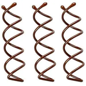 3 Pack Spiral Hair Pins,Brown Spin Pins for Hair Buns,Non-Scratch | Twist Hair Pins with All-Day Hold for Women,Ideal for Buns,Updos and Everyday Styling 3 Pack Spiral Hair Pins,Brown Spin Pins for Hair Buns,Non-Scratch | Twist Hair Pins with All-Day Hold for Women,Ideal for Buns,Updos and Everyday Styling