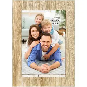 4x6 Ash Brown Picture Frame - Painted Solid One-Piece Wood Composite, Modern Farmhouse - Sunrise Collection 4x6 Ash Brown Picture Frame - Painted Solid One-Piece Wood Composite, Modern Farmhouse - Sunrise Collection