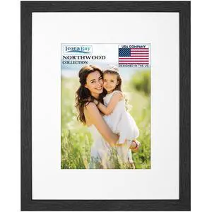 8x10 Photo Frames, Removable Mat for 5x7, Black Balsam, 8 x 10 Picture Frame - Matted to 5 x 7 - Modern Wood Grain - Shatterproof Cover Sheet - Tabletop or Wall Mount 8x10 Photo Frames, Removable Mat for 5x7, Black Balsam, 8 x 10 Picture Frame - Matted to 5 x 7 - Modern Wood Grain - Shatterproof Cover Sheet - Tabletop or Wall Mount