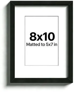 8x10 Black Picture Frame Wall Hanging Photo Frame Displays 5x7 with Mat or 8x10 Without Wall Mountable Frame 8x10 Black Picture Frame Wall Hanging Photo Frame Displays 5x7 with Mat or 8x10 Without Wall Mountable Frame