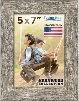 5x7 Brown Oak Picture Frame - Barnwood Collection | 5 x 7 photo frame, country rustic style, tabletop or wall mount display, photo holder for home or office gallery 5x7 Brown Oak Picture Frame - Barnwood Collection | 5 x 7 photo frame, country rustic style, tabletop or wall mount display, photo holder for home or office gallery