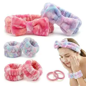 8 Pcs Spa Headband and Wristbands Set for Washing Face, Soft Face Wash Headbands Wrist Bands for Women with Scrunchies, Absorbent Wrist Towels, Makeup Hairband for Skincare, Yoga, and Teen Girls Gifts 8 Pcs Spa Headband and Wristbands Set for Washing Face, Soft Face Wash Headbands Wrist Bands for Women with Scrunchies, Absorbent Wrist Towels, Makeup Hairband for Skincare, Yoga, and Teen Girls Gifts