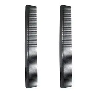 Carbon Fiber Cutting Comb 2 Pack 8.3 inch | Fine and Wide Tooth Design, Anti-Static & Heat Resistant, Professional for All Hair Types, Durable and Lightweight Carbon Fiber Cutting Comb 2 Pack 8.3 inch | Fine and Wide Tooth Design, Anti-Static & Heat Resistant, Professional for All Hair Types, Durable and Lightweight