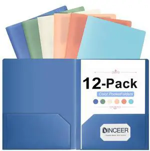 6 Plastic Folders, 2 Pocket, Heavy Duty, No Prongs, Assorted Colors, 6 Plastic Folders, 2 Pocket, Heavy Duty, No Prongs, Assorted Colors,
