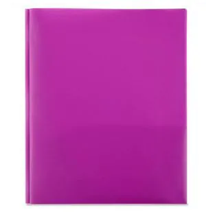 Office Products Plastic Folders with 2 Pockets, Letter Size Poly Folders with 3 Metal Prongs Fastener Clips, (Purple) Office Products Plastic Folders with 2 Pockets, Letter Size Poly Folders with 3 Metal Prongs Fastener Clips, (Purple)