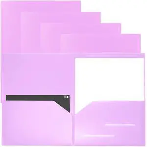 6 Pack Heavy Duty Plastic Two Pocket Folders, Heavy Duty Plastic 2 Pocket Folder (Mauve) 6 Pack Heavy Duty Plastic Two Pocket Folders, Heavy Duty Plastic 2 Pocket Folder (Mauve)