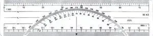6-Inch Metric Protractor Ruler 6-Inch Metric Protractor Ruler