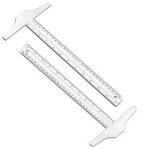 12 Inch Junior T-Square Ruler, 30 cm, 2 Pcs | Plastic, Transparent, For Design Drafting Architect Art 12 Inch Junior T-Square Ruler, 30 cm, 2 Pcs | Plastic, Transparent, For Design Drafting Architect Art