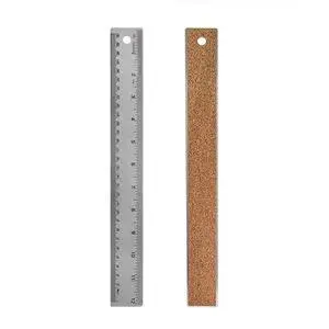 1 Pack 12-Inch Stainless Steel Metal Ruler with Non-Slip Cork Backing | with Inch and Centimeters, Straight Edge Cork Base Rulers for School Office Supplies, Drafting Tools 1 Pack 12-Inch Stainless Steel Metal Ruler with Non-Slip Cork Backing | with Inch and Centimeters, Straight Edge Cork Base Rulers for School Office Supplies, Drafting Tools