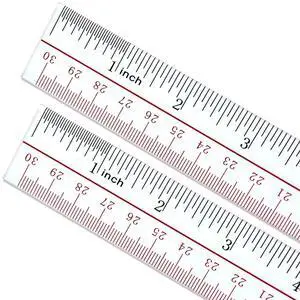 Ruler 12 inch, Clear Plastic 12 inch Ruler, Apply to Rulers for Kids and Office Use Measuring Tools, Transparent Metric Straight with Inches and Centimeters, Ruler Set Pack of 2 Ruler 12 inch, Clear Plastic 12 inch Ruler, Apply to Rulers for Kids and Office Use Measuring Tools, Transparent Metric Straight with Inches and Centimeters, Ruler Set Pack of 2