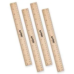 Rulers 12 Inch Bulk for Classroom 4 PK Wooden Ruler for Kids | Use for School, Office, Home, Features Imperial & Metric Measurements Rulers 12 Inch Bulk for Classroom 4 PK Wooden Ruler for Kids | Use for School, Office, Home, Features Imperial & Metric Measurements