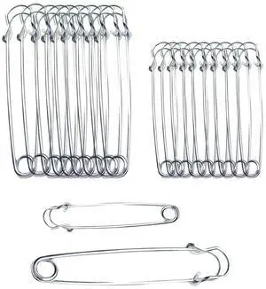 20PCS Large Safety Pins, 4Inch and 3Inch Heavy Duty Safety Pins,Silver | For Fashion,Sewing,Upholstery,Blankets,Clothes,Skirts,Laundry,Diapers,Leather Canvas,DIY craft projects Secure Fastening 20PCS Large Safety Pins, 4Inch and 3Inch Heavy Duty Safety Pins,Silver | For Fashion,Sewing,Upholstery,Blankets,Clothes,Skirts,Laundry,Diapers,Leather Canvas,DIY craft projects Secure Fastening