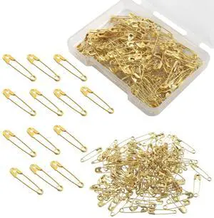 Mini Safety Pins, Gold, 19mm/0.75 Inch, 120 Pcs | Versatile for Clothing Tags, Art Crafting, Sewing, Jewelry Making Mini Safety Pins, Gold, 19mm/0.75 Inch, 120 Pcs | Versatile for Clothing Tags, Art Crafting, Sewing, Jewelry Making