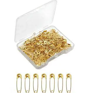 150pcs Gold Safety Pins, 22mm/0.87inch Small Safety Pins Bulk for Clothes, Sewing, Crafts, Jewelry Making, Nickel Plated Steel Rust Resistant Safety Pins for Home, Office, Tailor Use 150pcs Gold Safety Pins, 22mm/0.87inch Small Safety Pins Bulk for Clothes, Sewing, Crafts, Jewelry Making, Nickel Plated Steel Rust Resistant Safety Pins for Home, Office, Tailor Use