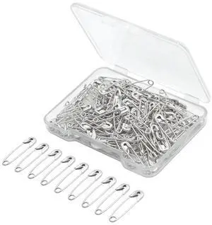150pcs Silver Safety Pins, 22mm Small Safety Pins Bulk for Clothes, Sewing, Crafts, Jewelry Making, Laundry, Nickel Plated Steel Rust Resistant Safety Pins for Home, Office, Tailor Use 150pcs Silver Safety Pins, 22mm Small Safety Pins Bulk for Clothes, Sewing, Crafts, Jewelry Making, Laundry, Nickel Plated Steel Rust Resistant Safety Pins for Home, Office, Tailor Use