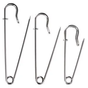 Bulk Pack of 20 Heavy-Duty Safety Pins Assorted Sizes (2", 3", 4") Extra-Sturdy Pins for Blankets, Skirts and Crafts Bulk Pack of 20 Heavy-Duty Safety Pins Assorted Sizes (2", 3", 4") Extra-Sturdy Pins for Blankets, Skirts and Crafts