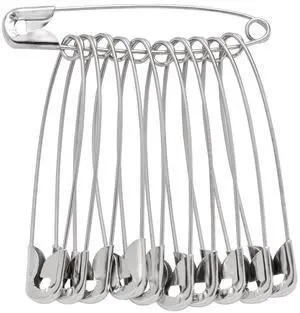 80PCS Large Safety Pins, Durable, Rust-Resistant Nickel Plated Steel Pins, 2.2inch /55mm, Your Versatile Pinning Solution for Sewing, Crafts & More 80PCS Large Safety Pins, Durable, Rust-Resistant Nickel Plated Steel Pins, 2.2inch /55mm, Your Versatile Pinning Solution for Sewing, Crafts & More