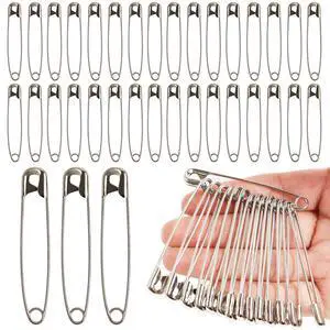 150PCS Large Safety Pins Silvery Safety Pins, 2.25inch/56mm Metal Clothes Pin for Art Crafting,Sewing,Jewelry Making 150PCS Large Safety Pins Silvery Safety Pins, 2.25inch/56mm Metal Clothes Pin for Art Crafting,Sewing,Jewelry Making
