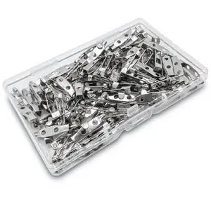 100 Pcs Silver Bar Pins, 20MM Safety Pins - Secure Back Clasp - Reliable Brooch Pins for Various Uses Locking Pins Backs Safety Clasp Brooch 100 Pcs Silver Bar Pins, 20MM Safety Pins - Secure Back Clasp - Reliable Brooch Pins for Various Uses Locking Pins Backs Safety Clasp Brooch
