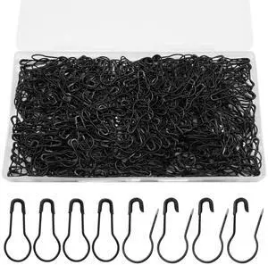 Bulb Pins, 0.87 Inch, 500 Pcs, Black | Small Gourd Safety Pins, For Sewing, Knitting Stitch Markers, Clothing Tags & Craft Projects, Includes Storage Box Bulb Pins, 0.87 Inch, 500 Pcs, Black | Small Gourd Safety Pins, For Sewing, Knitting Stitch Markers, Clothing Tags & Craft Projects, Includes Storage Box