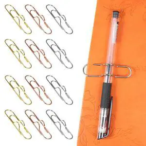 12 Pcs Metal Pen Clips Portable Pen Holder Clip | for Notebook Papers Journal Planner Paperclip Bookmark Stationery Tool Office Supplies (Gold/Silver/Rose Gold) 12 Pcs Metal Pen Clips Portable Pen Holder Clip | for Notebook Papers Journal Planner Paperclip Bookmark Stationery Tool Office Supplies (Gold/Silver/Rose Gold)