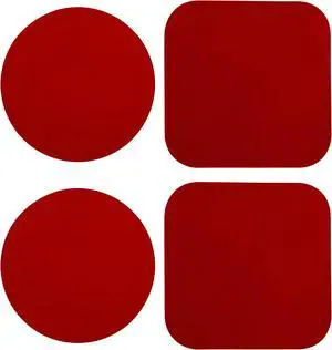 4PCS Jar Opener Set Multi-Function Silicone Bottle & Lid Gripper Pads, 2 Round + 2 Square Rubber Coasters Non-Slip Kitchen Gadgets (Red) 4PCS Jar Opener Set Multi-Function Silicone Bottle & Lid Gripper Pads, 2 Round + 2 Square Rubber Coasters Non-Slip Kitchen Gadgets (Red)