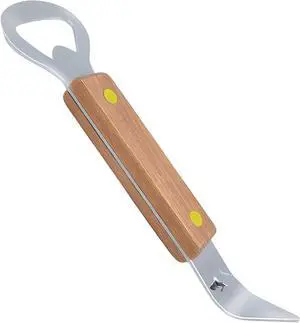 Premium Bottle Opener Set - Metal Bottle Opener Features Wooden Handle & Pry Tool - Durable, Portable Can Punch Opener - Ideal Gift Premium Bottle Opener Set - Metal Bottle Opener Features Wooden Handle & Pry Tool - Durable, Portable Can Punch Opener - Ideal Gift