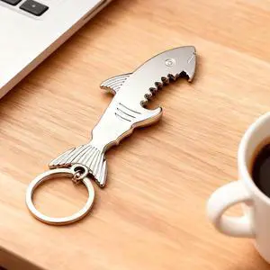 Bottle Opener Keychain, Beer Opener Gifts for Men and Women(White-shark) Bottle Opener Keychain, Beer Opener Gifts for Men and Women(White-shark)