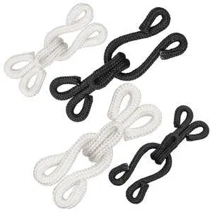 40 Set Extra-large Covered Sewing Hook and Eye Latch for Clothing, Large Hooks and Eyes Clasps for Sewing DIY Craft, Jackets, Fur Coat, Halloween Christmas Festival Costume, 2 Sizes, Black and White 40 Set Extra-large Covered Sewing Hook and Eye Latch for Clothing, Large Hooks and Eyes Clasps for Sewing DIY Craft, Jackets, Fur Coat, Halloween Christmas Festival Costume, 2 Sizes, Black and White