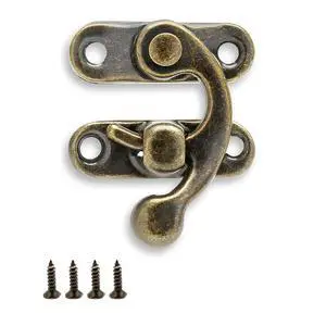 Antique Latch Hook, Bronze, 10 Pcs | Antique Jewelry Box Latch, Antique Right Latch Hook, With Screws, For Wood Jewelry Box Toolbox Suitcase Case Antique Latch Hook, Bronze, 10 Pcs | Antique Jewelry Box Latch, Antique Right Latch Hook, With Screws, For Wood Jewelry Box Toolbox Suitcase Case