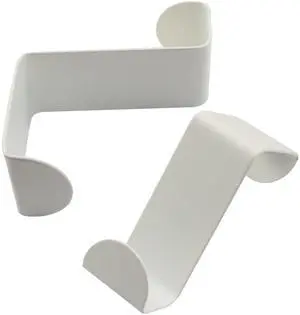 2 Pack Over The Hooks, White | Heavy Duty Stainless Steel, S-Shaped Hangers, No Drill Space Saving, For Bathroom, Closet, For Towels, Robes, Hats, Bags 2 Pack Over The Hooks, White | Heavy Duty Stainless Steel, S-Shaped Hangers, No Drill Space Saving, For Bathroom, Closet, For Towels, Robes, Hats, Bags