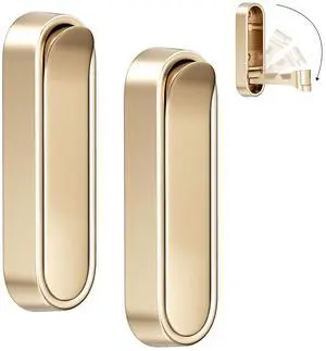 Folding Coat Hooks, Heavy Duty Foldable Wall Hooks for Hanging Coats Made of Aluminum Alloy, Towels, Hats, Robes, Bags, Keys for Bathroom, Kitchen, Bedroom, Door (2, Gold) Folding Coat Hooks, Heavy Duty Foldable Wall Hooks for Hanging Coats Made of Aluminum Alloy, Towels, Hats, Robes, Bags, Keys for Bathroom, Kitchen, Bedroom, Door (2, Gold)