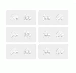 Shower Caddy Adhesive Hooks Replacement for Bathroom, No Drilling | 6 Pack, Strong Adhesive Hooks, for Bathroom Storage Shelves & Kitchen Racks Rack, Waterproof Shower Caddy Adhesive Hooks Replacement for Bathroom, No Drilling | 6 Pack, Strong Adhesive Hooks, for Bathroom Storage Shelves & Kitchen Racks Rack, Waterproof