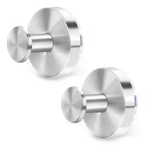 Suction Cup Hooks for Shower, Removable Tower Holder, Stainless 2 Pack | Strong hold, No Drilling, Easy Install, Heavy Duty, Rust-Free Durability, Secure & Sleek, Work on Glass, Bathroom Organizer Suction Cup Hooks for Shower, Removable Tower Holder, Stainless 2 Pack | Strong hold, No Drilling, Easy Install, Heavy Duty, Rust-Free Durability, Secure & Sleek, Work on Glass, Bathroom Organizer