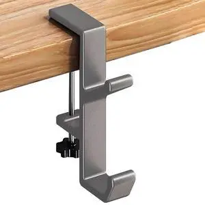 Headphone Stand - Aluminum Alloy Headphone Holder, Under Headset Stand for Desk Fit for PC Gaming Headset Hanger Hook Suitable for Office, Computer, Student Class Desk, Handmade Creator Table (Sliver) Headphone Stand - Aluminum Alloy Headphone Holder, Under Headset Stand for Desk Fit for PC Gaming Headset Hanger Hook Suitable for Office, Computer, Student Class Desk, Handmade Creator Table (Sliver)