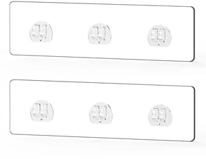 2 Pack Shower Caddy Adhesive Replacement, Waterproof Strong Adhesive Hooks Strips, No Drilling, for Shower Shelf Bathroom Storage Shelves Soap Holder Kitchen Racks 2 Pack Shower Caddy Adhesive Replacement, Waterproof Strong Adhesive Hooks Strips, No Drilling, for Shower Shelf Bathroom Storage Shelves Soap Holder Kitchen Racks