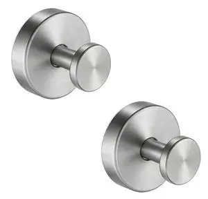 Suction Cup Towel Hooks for Bathroom Glass Mirror, Brushed Nickel | Premium Stainless Steel | Damage-Free Twist Lock Adhesion | Rustproof Wall Hangers for Mirrors, Tiles & Windows Suction Cup Towel Hooks for Bathroom Glass Mirror, Brushed Nickel | Premium Stainless Steel | Damage-Free Twist Lock Adhesion | Rustproof Wall Hangers for Mirrors, Tiles & Windows