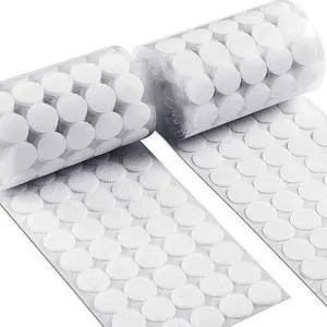Self Adhesive Dots, 0.59" Hook and Loop Circles, 1000 Pcs Round Fasteners with Strong Adhesive Backing, Waterproof Nylon for Classroom, Office & Home (White) Self Adhesive Dots, 0.59" Hook and Loop Circles, 1000 Pcs Round Fasteners with Strong Adhesive Backing, Waterproof Nylon for Classroom, Office & Home (White)