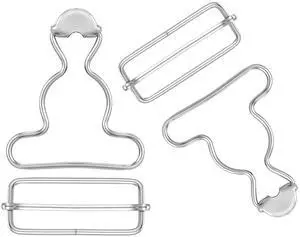 2Pairs Overall Buckles Replacement, Metal No Sew-Overall Clasp Replacement, Adjustable Dungaree Suspender Clips with Rectangle Buckle, Silver-Overall Hooks Overall Buckles for Jeans Straps Hardware 2Pairs Overall Buckles Replacement, Metal No Sew-Overall Clasp Replacement, Adjustable Dungaree Suspender Clips with Rectangle Buckle, Silver-Overall Hooks Overall Buckles for Jeans Straps Hardware