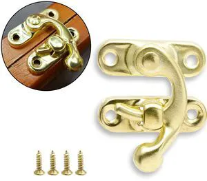 Antique Latch Hook, 10 Pcs, Gold | Antique Jewelry Box Latch, Antique Right Latch Hook, With Screws, For Wood Jewelry Box Toolbox Suitcase Case Antique Latch Hook, 10 Pcs, Gold | Antique Jewelry Box Latch, Antique Right Latch Hook, With Screws, For Wood Jewelry Box Toolbox Suitcase Case