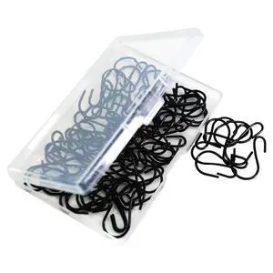 Mini S Hooks for Hanging 50 Pack 1 Inch Small Black Rustproof Hooks | Metal S Shaped Hook for Plants, Jewelry, Keys No Drill with Storage Box Mini S Hooks for Hanging 50 Pack 1 Inch Small Black Rustproof Hooks | Metal S Shaped Hook for Plants, Jewelry, Keys No Drill with Storage Box