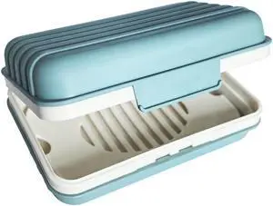 Travel Soap Case, Shower Bar Soap Dish Holder, Soap Box Container | Bar Soap Dish with Lid Travel Soap Case Draining Soap Box for Traveling, Camping, Hiking, Gym, Portable, Leakproof, Blue Travel Soap Case, Shower Bar Soap Dish Holder, Soap Box Container | Bar Soap Dish with Lid Travel Soap Case Draining Soap Box for Traveling, Camping, Hiking, Gym, Portable, Leakproof, Blue