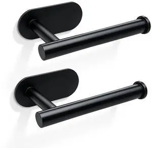 2pcs Toilet Paper Holder - Self-Adhesive Roll Holder for Bathroom & Kitchen, Wall Mount Paper Towel Holder, Premium SUS304 Stainless Steel Rustproof, 2pcs Toilet Paper Holder - Self-Adhesive Roll Holder for Bathroom & Kitchen, Wall Mount Paper Towel Holder, Premium SUS304 Stainless Steel Rustproof,