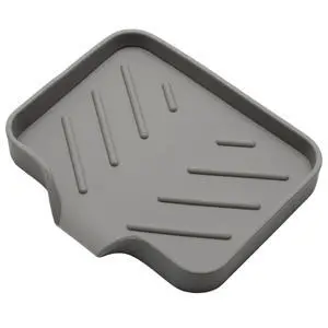 Silica Gel Soap Dish with Drain, Grey, 4.8x3.5 Inch | 1 Pack, Self Draining Soap Tray, For Shower, Bathroom and Kitchen, Sink Organizer, Bar Soap Holder Silica Gel Soap Dish with Drain, Grey, 4.8x3.5 Inch | 1 Pack, Self Draining Soap Tray, For Shower, Bathroom and Kitchen, Sink Organizer, Bar Soap Holder