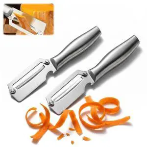 2-Pack Stainless Steel Vegetable Peeler Set - Professional Peelers, Commercial Grade Fruit & Vegetable Peelers for Kitchen, Dishwasher Safe, Rust Resistant 2-Pack Stainless Steel Vegetable Peeler Set - Professional Peelers, Commercial Grade Fruit & Vegetable Peelers for Kitchen, Dishwasher Safe, Rust Resistant