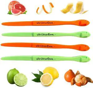 Citrus Peeler Tool 4 Pack Mixed Colors, Easy Orange Peeler for Fruit | Reusable citrus tool for oranges lemons limes grapefruit family snacks lunchboxes meal prep dishwasher safe Citrus Peeler Tool 4 Pack Mixed Colors, Easy Orange Peeler for Fruit | Reusable citrus tool for oranges lemons limes grapefruit family snacks lunchboxes meal prep dishwasher safe