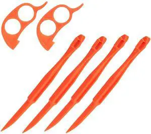 Soft Home Premium Plastic Orange Peeler Lemon Citrus Peel Cutter Vegetable Slicer Fruit Tools (Long Handle Type Orange 4 Pack; Mouse Type orange 2 Pack) Soft Home Premium Plastic Orange Peeler Lemon Citrus Peel Cutter Vegetable Slicer Fruit Tools (Long Handle Type Orange 4 Pack; Mouse Type orange 2 Pack)