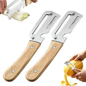 2 Pcs Multifunctional Vegetable Peeler With Bottle Opener For Fruit | 3 In 1 Non-Slip Peelers For Kitchen ,Peeling,Bottle Opening And Shredding ,Ultra-Sharp Stainless Steel Blade 2 Pcs Multifunctional Vegetable Peeler With Bottle Opener For Fruit | 3 In 1 Non-Slip Peelers For Kitchen ,Peeling,Bottle Opening And Shredding ,Ultra-Sharp Stainless Steel Blade