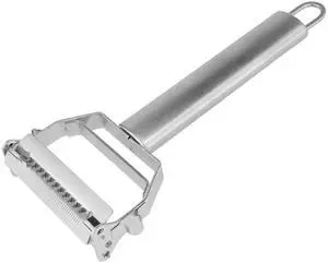 Julienne Peeler Stainless Steel Vegetable Peeler,for Potato Carrot Melon Apple Vegetable Cutter Slicer,with Cleaning Brush Julienne Peeler Stainless Steel Vegetable Peeler,for Potato Carrot Melon Apple Vegetable Cutter Slicer,with Cleaning Brush